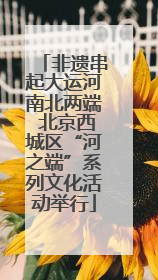 非遗串起大运河南北两端 北京西城区“河之端”系列文化活动举行