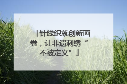 针线织就创新画卷，让非遗刺绣“不被定义”