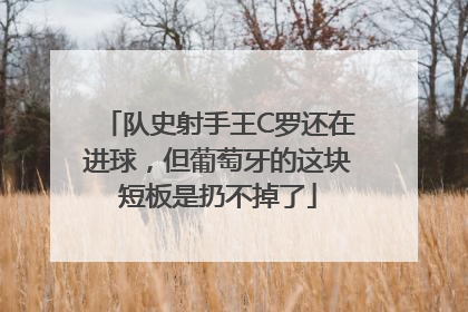 队史射手王C罗还在进球，但葡萄牙的这块短板是扔不掉了