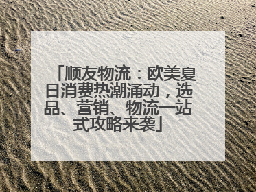 顺友物流：欧美夏日消费热潮涌动，选品、营销、物流一站式攻略来袭