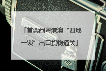 首票闽粤港澳“四地一锁”出口货物通关