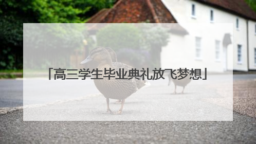 高三学生毕业典礼放飞梦想