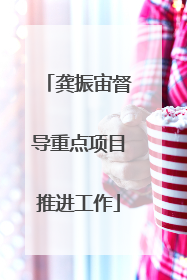 龚振宙督导重点项目推进工作