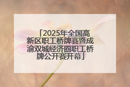 2025年全国高新区职工桥牌赛暨成渝双城经济圈职工桥牌公开赛开幕