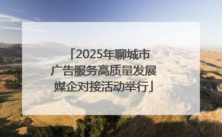 2025年聊城市广告服务高质量发展媒企对接活动举行