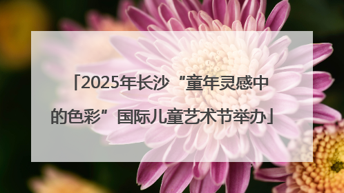2025年长沙“童年灵感中的色彩”国际儿童艺术节举办