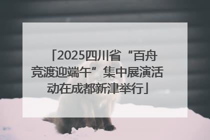 2025四川省“百舟竞渡迎端午”集中展演活动在成都新津举行