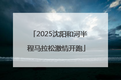 2025沈阳和河半程马拉松激情开跑