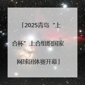 2025青岛“上合杯”上合组织国家网球团体赛开幕