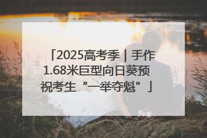 2025高考季｜手作1.68米巨型向日葵预祝考生“一举夺魁”