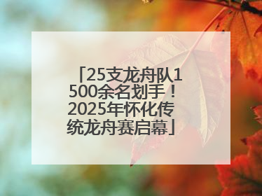 25支龙舟队1500余名划手！2025年怀化传统龙舟赛启幕
