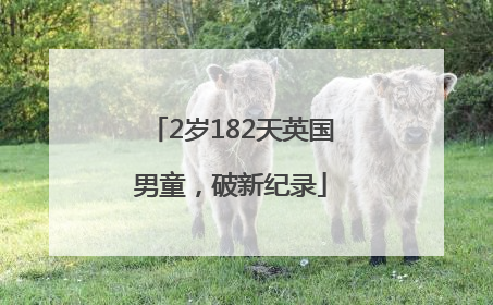 2岁182天英国男童，破新纪录
