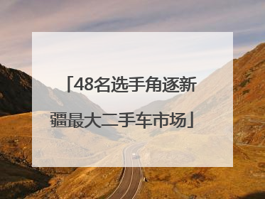 48名选手角逐新疆最大二手车市场