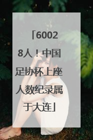 60028人！中国足协杯上座人数纪录属于大连