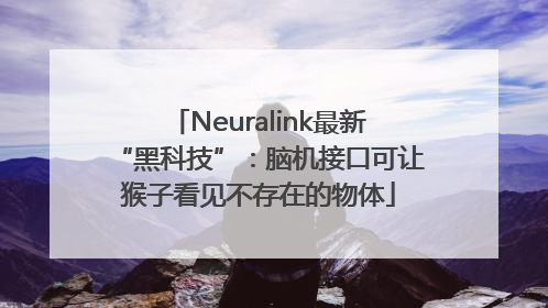 Neuralink最新“黑科技”：脑机接口可让猴子看见不存在的物体
