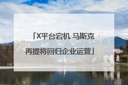 X平台宕机 马斯克再提将回归企业运营